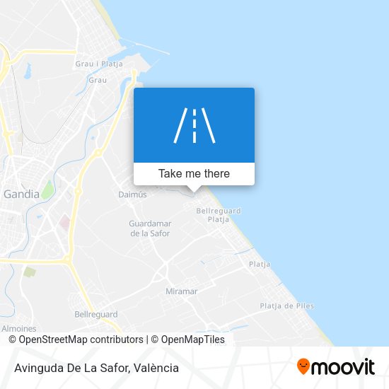 Avinguda De La Safor map