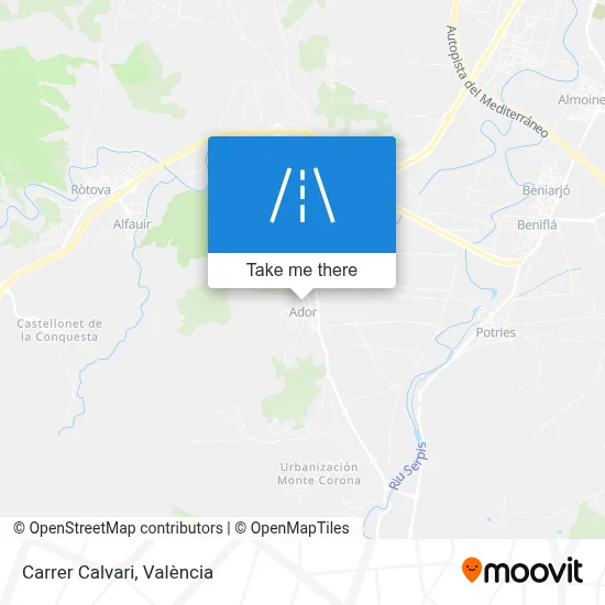 Carrer Calvari map