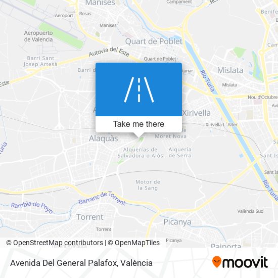 mapa Avenida Del General Palafox