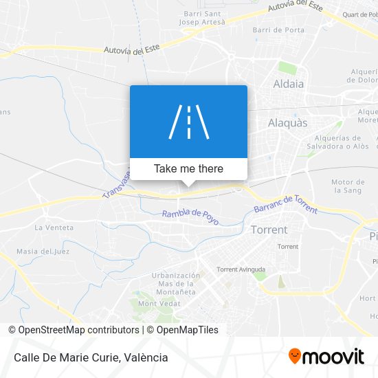 Calle De Marie Curie map