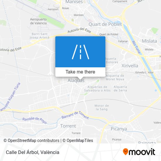 Calle Del Árbol map