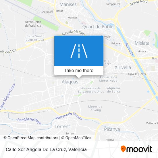 Calle Sor Angela De La Cruz map