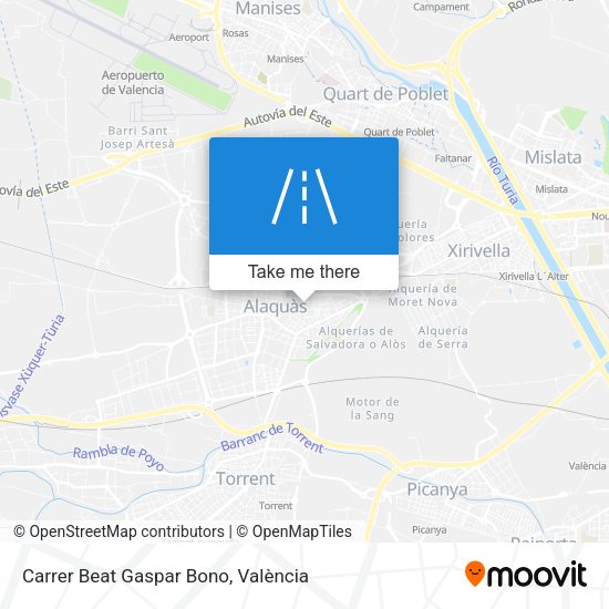 Carrer Beat Gaspar Bono map