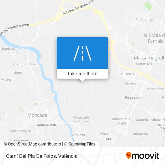 Camí Del Pla De Foios map