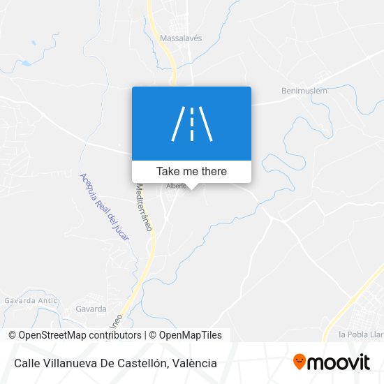 Calle Villanueva De Castellón map