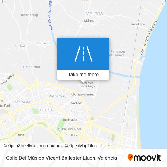 Calle Del Músico Vicent Ballester Lluch map