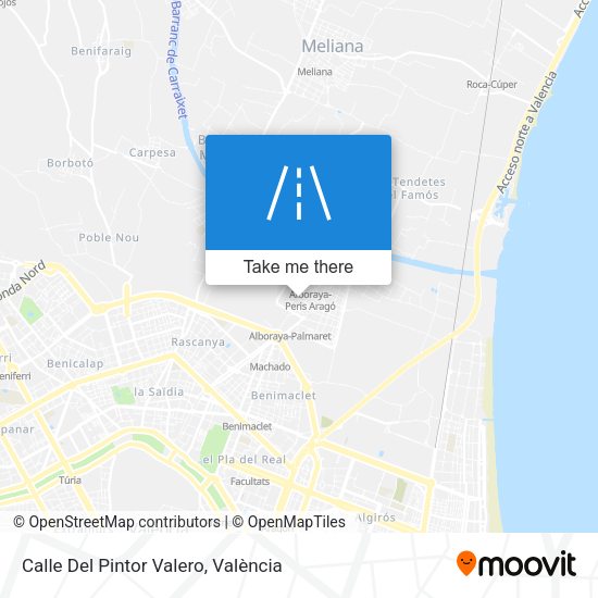 Calle Del Pintor Valero map
