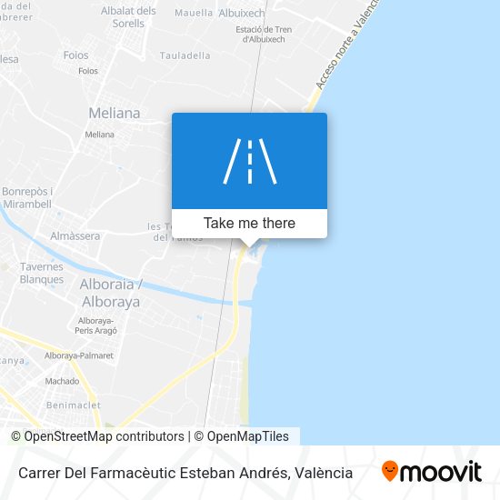 Carrer Del Farmacèutic Esteban Andrés map