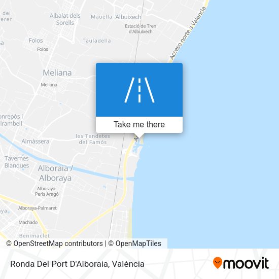 Ronda Del Port D'Alboraia map