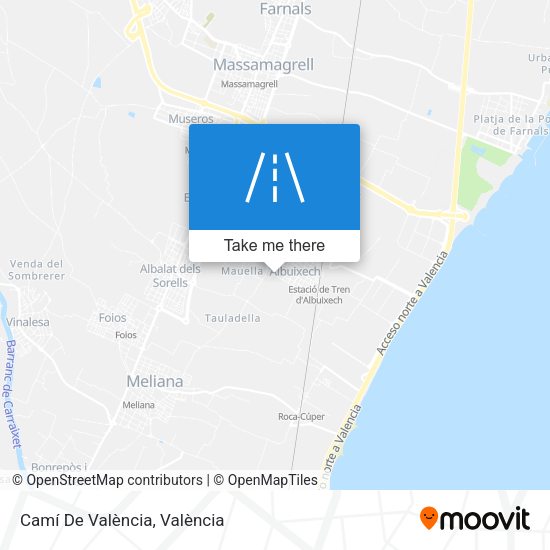 Camí De València map