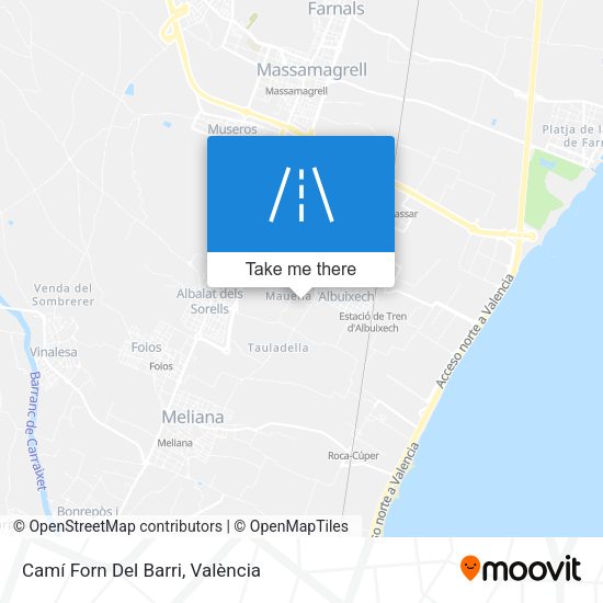 Camí Forn Del Barri map