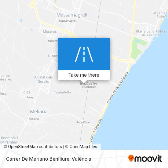 Carrer De Mariano Benlliure map