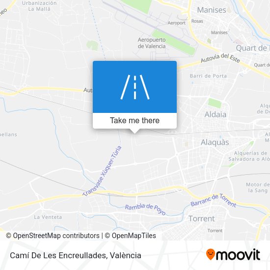 Camí De Les Encreullades map