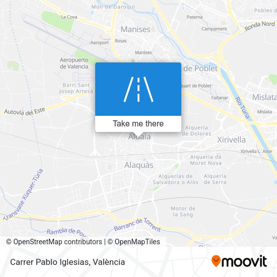 Carrer Pablo Iglesias map
