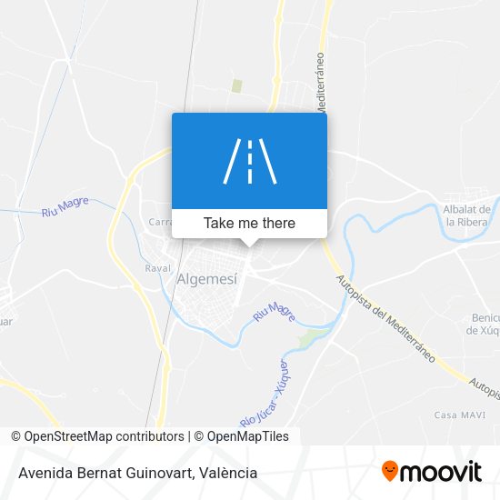 Avenida Bernat Guinovart map