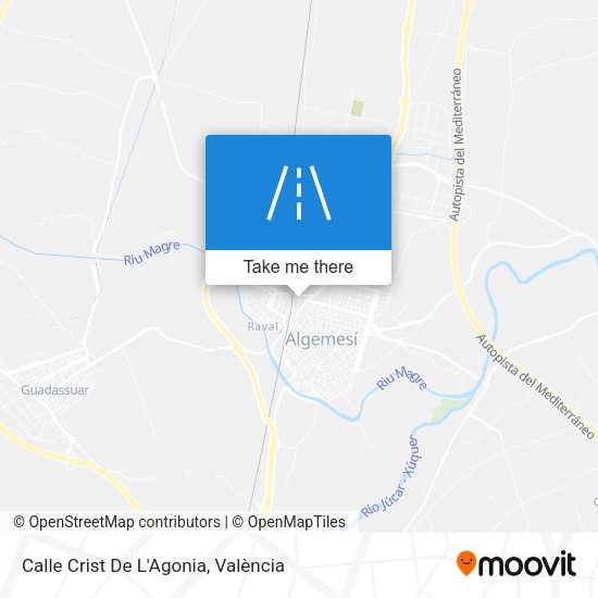 Calle Crist De L'Agonia map