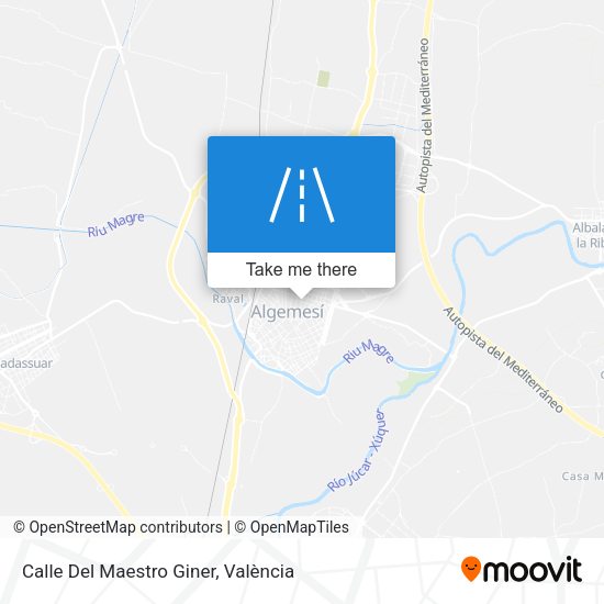 Calle Del Maestro Giner map
