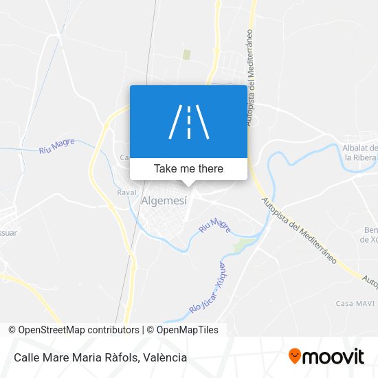 Calle Mare Maria Ràfols map
