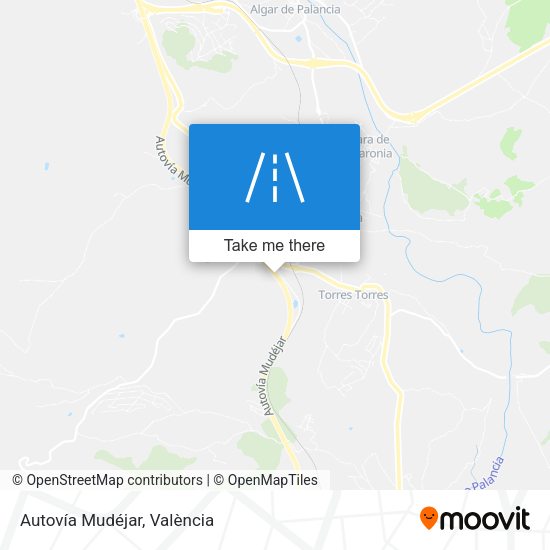 Autovía Mudéjar map