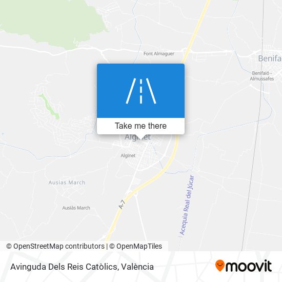 Avinguda Dels Reis Catòlics map