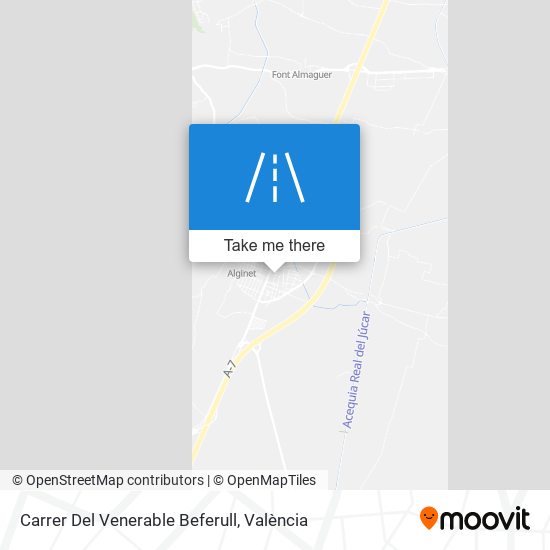 mapa Carrer Del Venerable Beferull