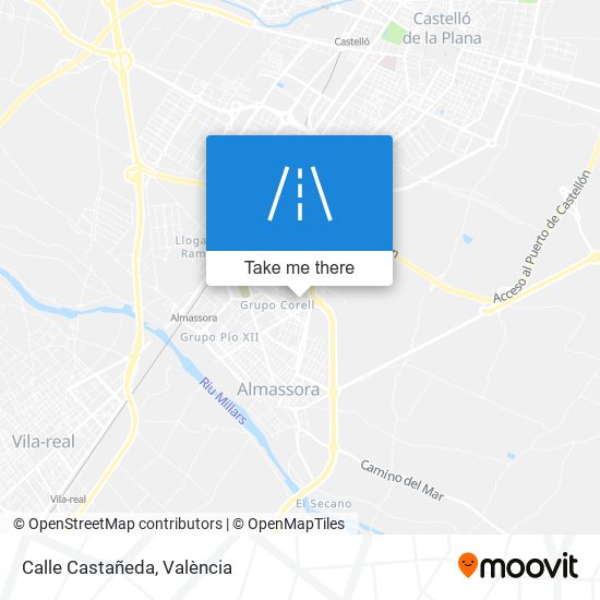 Calle Castañeda map