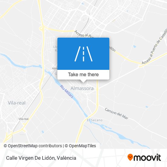Calle Virgen De Lidón map