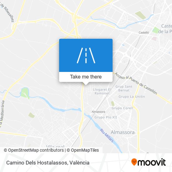 Camino Dels Hostalassos map