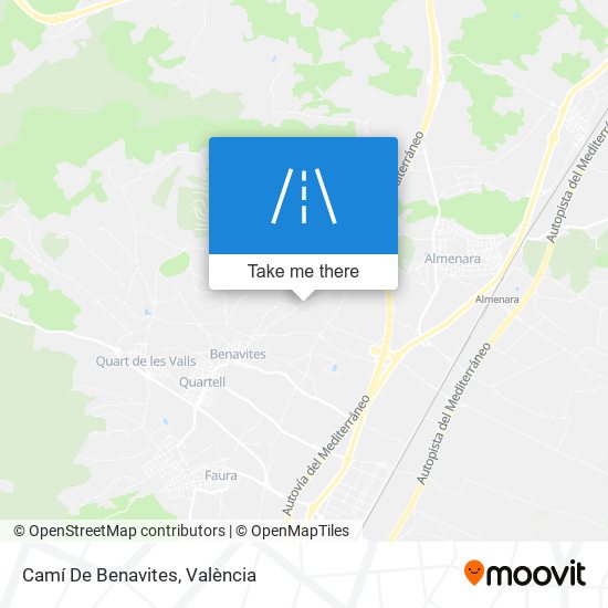 Camí De Benavites map