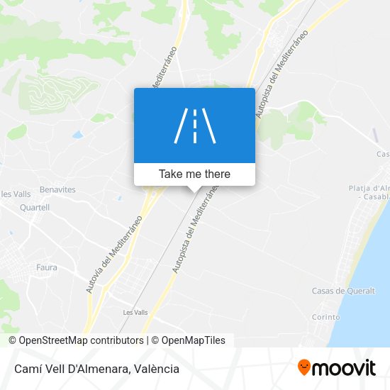 Camí Vell D'Almenara map