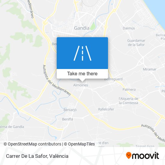mapa Carrer De La Safor