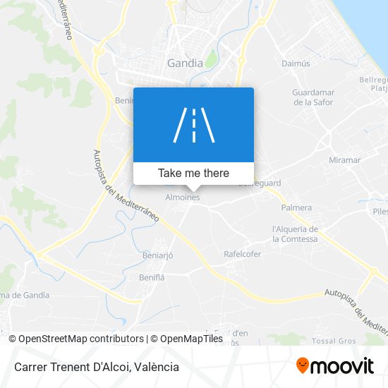 mapa Carrer Trenent D'Alcoi