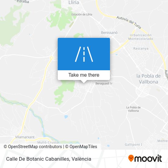 Calle De Botanic Cabanilles map