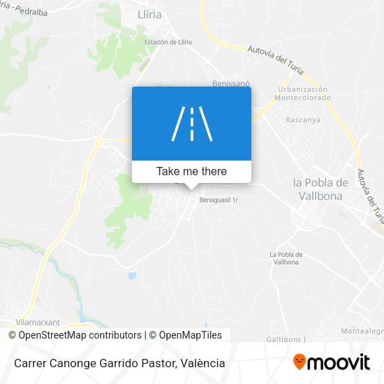 Carrer Canonge Garrido Pastor map