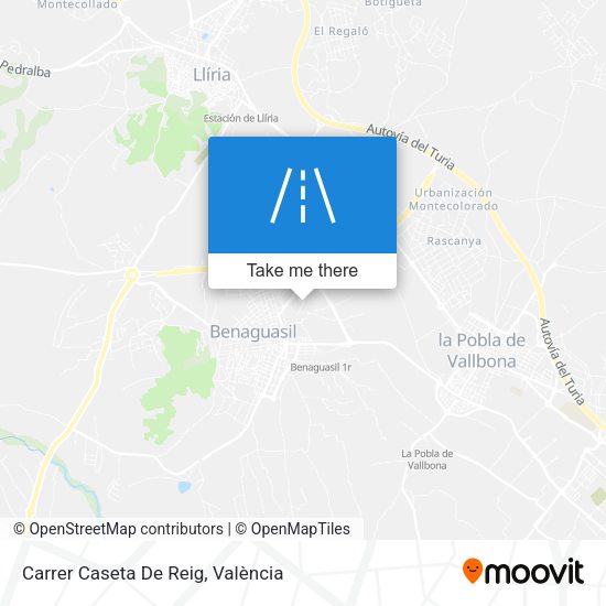 Carrer Caseta De Reig map