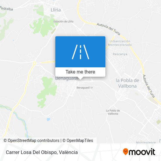 Carrer Losa Del Obispo map
