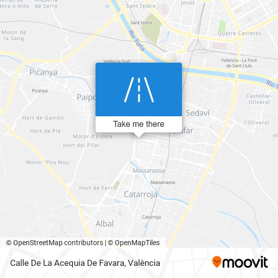 Calle De La Acequia De Favara map