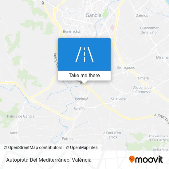 Autopista Del Mediterráneo map