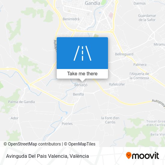 Avinguda Del Pais Valencia map