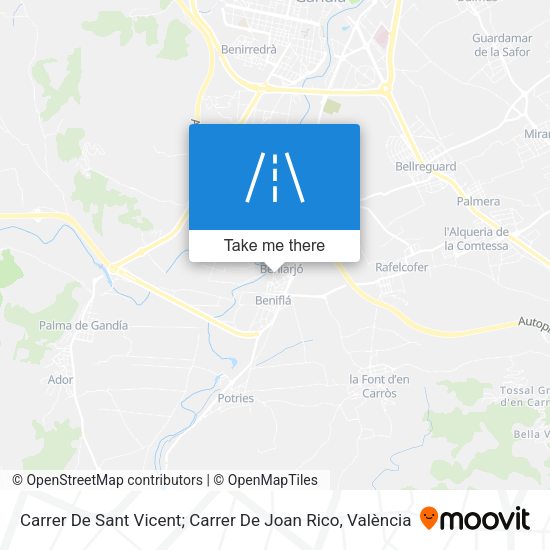 Carrer De Sant Vicent; Carrer De Joan Rico map