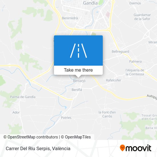 Carrer Del Riu Serpis map