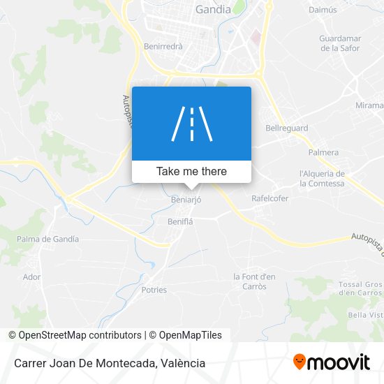 Carrer Joan De Montecada map