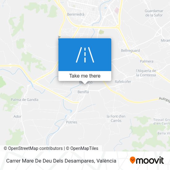 Carrer Mare De Deu Dels Desampares map