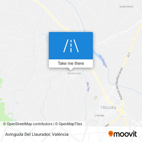 Avinguda Del Llaurador map