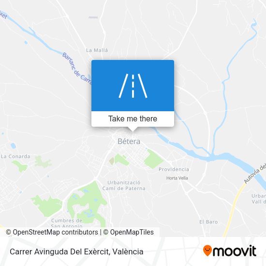 Carrer Avinguda Del Exèrcit map
