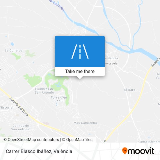 Carrer Blasco Ibáñez map