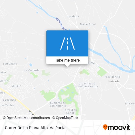 Carrer De La Plana Alta map