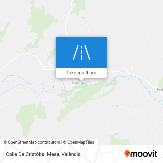 Calle De Cristóbal Mese map