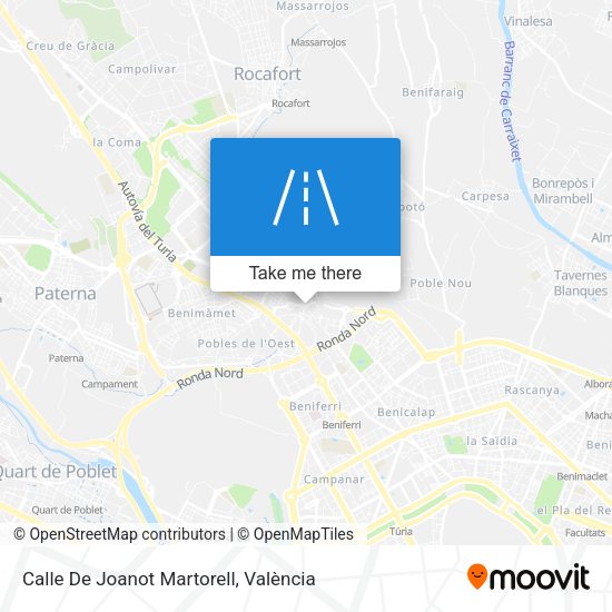 Calle De Joanot Martorell map