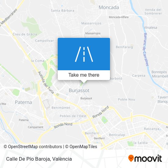 Calle De Pío Baroja map